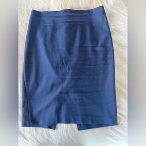 Navy Pencil Skirt